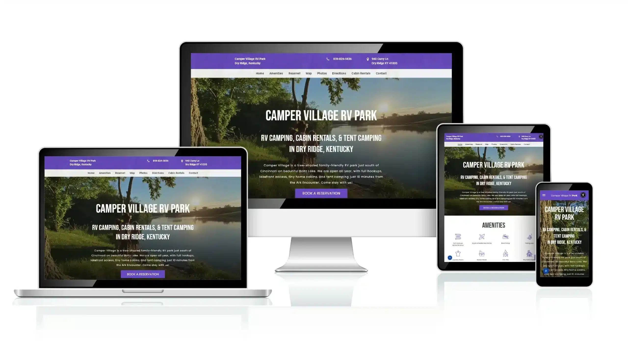 RV Park Cullman responsive web design