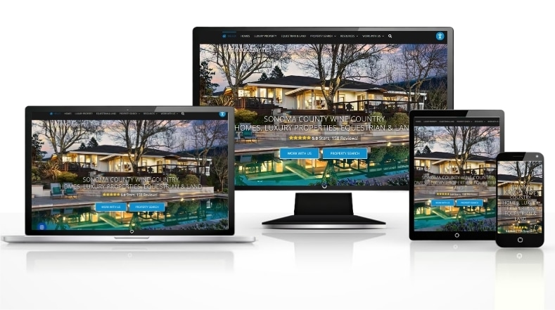 Portfolio responsive real estate agents web design