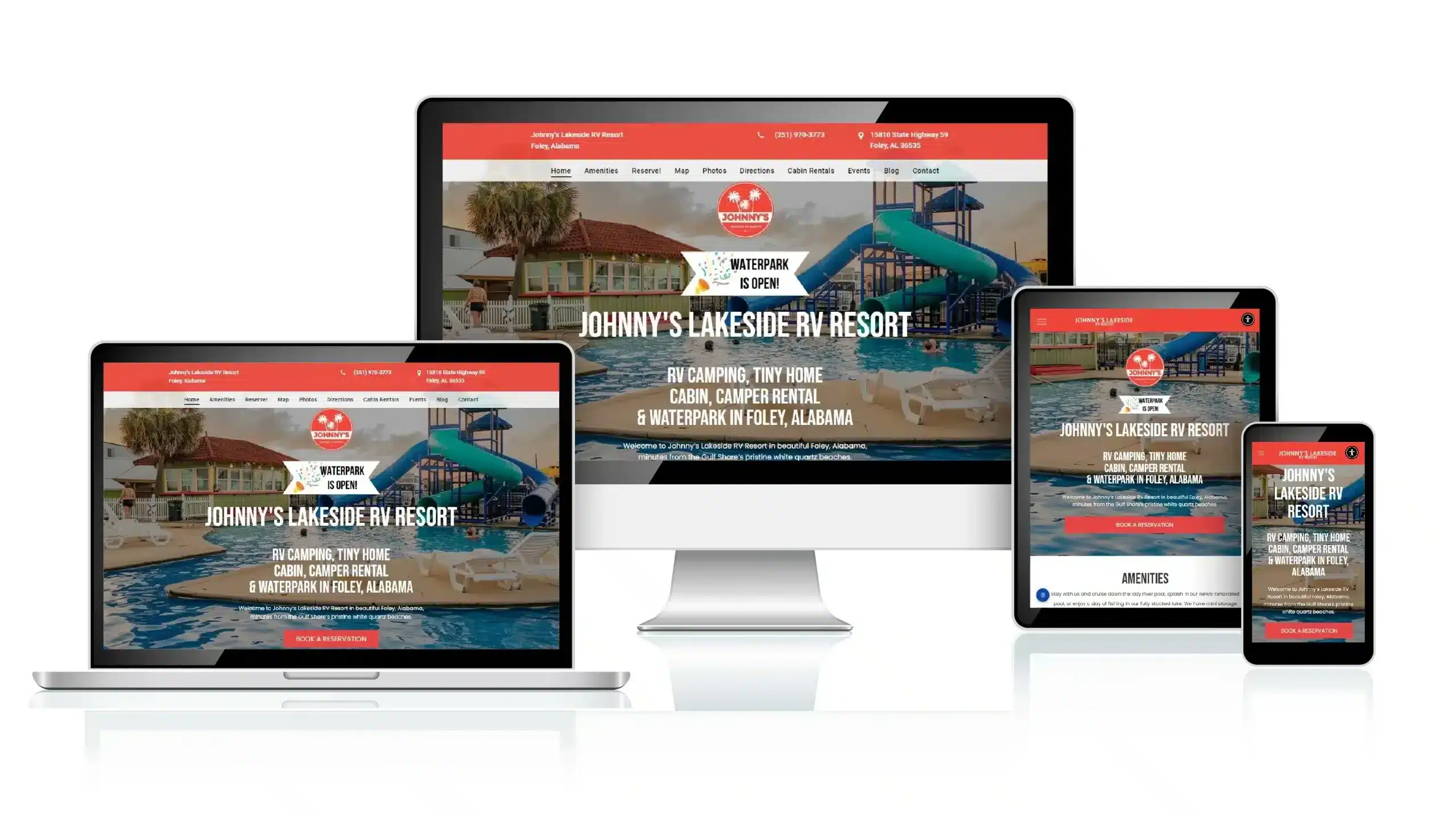 RV Park Cullman responsive web design