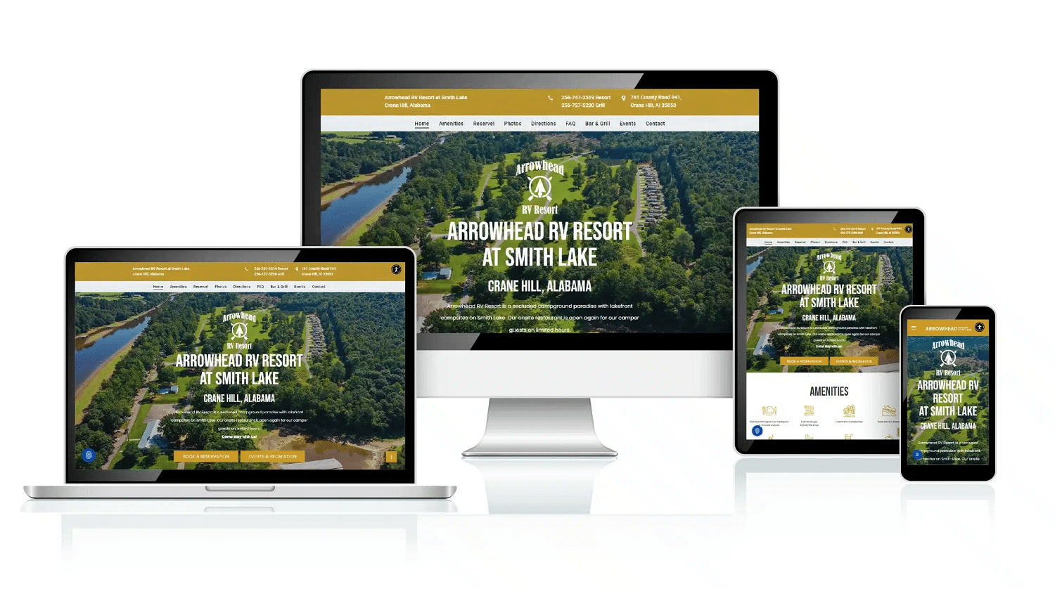 RV Park Cullman responsive web design