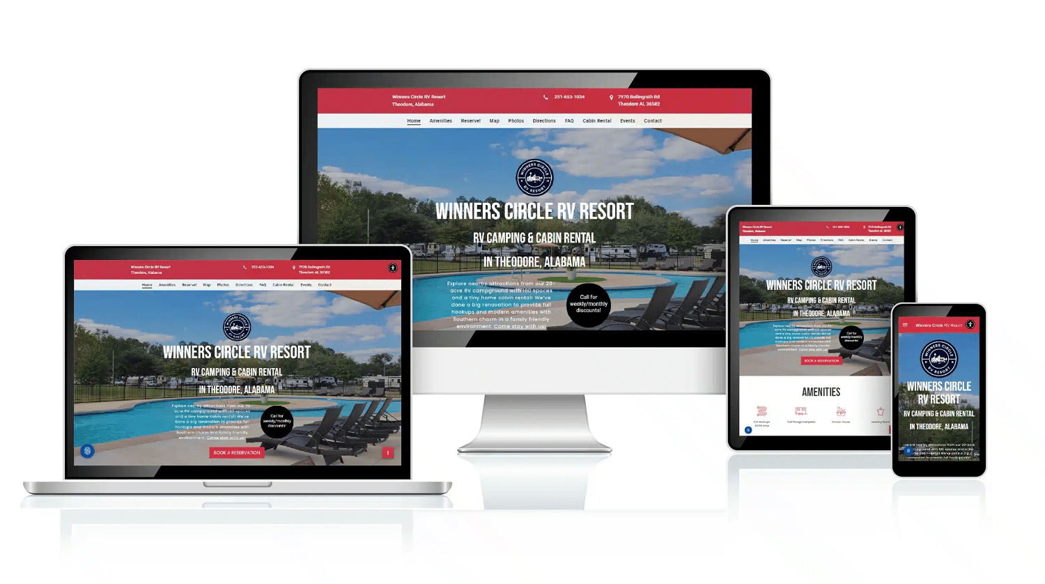 RV Park Cullman responsive web design