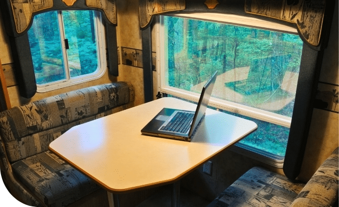 work on campervan