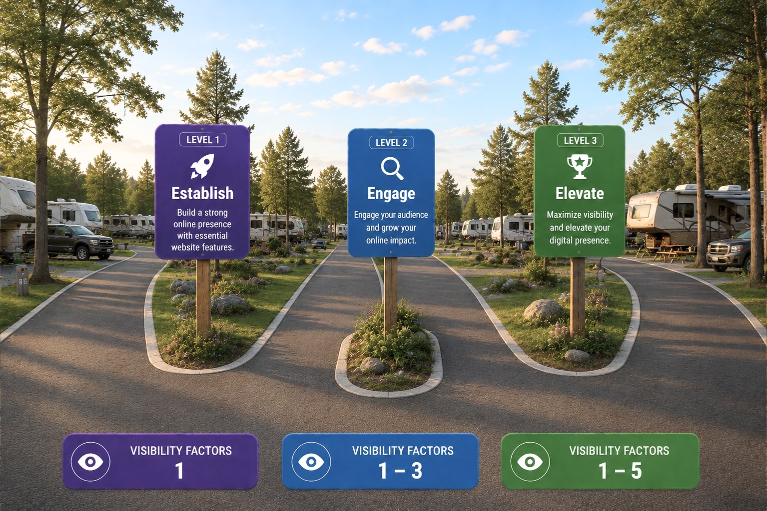 RV park marketing pricing levels